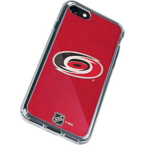 NHL Carolina Hurricanes Distressed iPhone SE (2nd & 3rd Gen) Clear Case