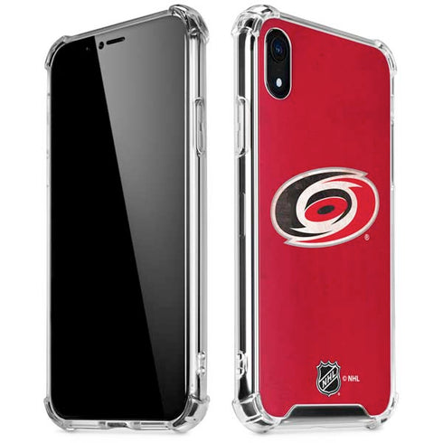 NHL Carolina Hurricanes Distressed iPhone XR Clear Case