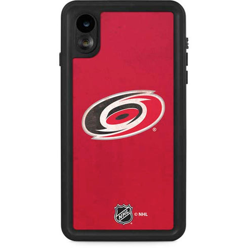 NHL Carolina Hurricanes Distressed iPhone XR Waterproof Case