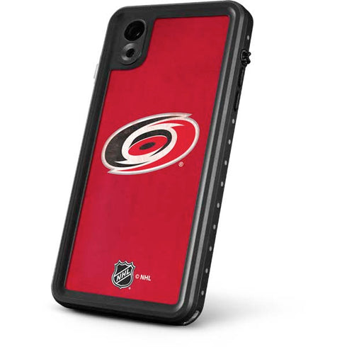 NHL Carolina Hurricanes Distressed iPhone XR Waterproof Case