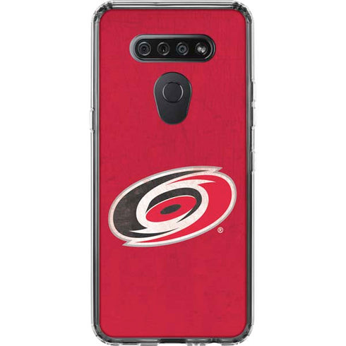 NHL Carolina Hurricanes Distressed LG K51/Q51 Clear Case