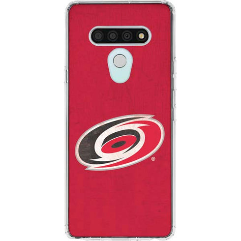 NHL Carolina Hurricanes Distressed LG Stylo 6 Clear Case