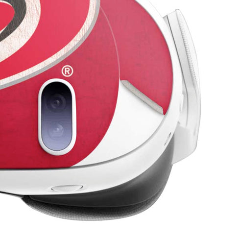 NHL Carolina Hurricanes Distressed Meta Quest 3 Skin