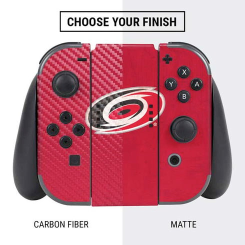 NHL Carolina Hurricanes Distressed Nintendo Switch Bundle Skin