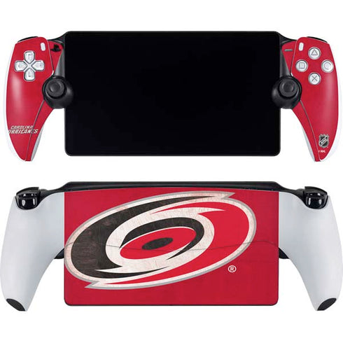 NHL Carolina Hurricanes Distressed PlayStation Portal Remote Player Skin