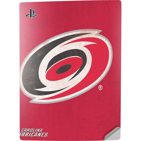 NHL Carolina Hurricanes Distressed PS5 Digital Edition Console Skin