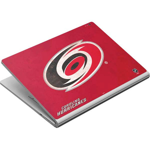NHL Carolina Hurricanes Distressed Surface Book Skin
