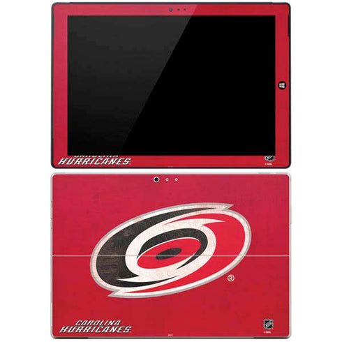 NHL Carolina Hurricanes Distressed Surface Pro 3 Skin
