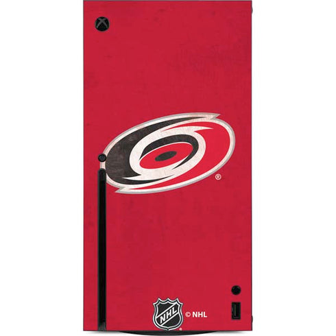 NHL Carolina Hurricanes Distressed Xbox Series X Console Skin