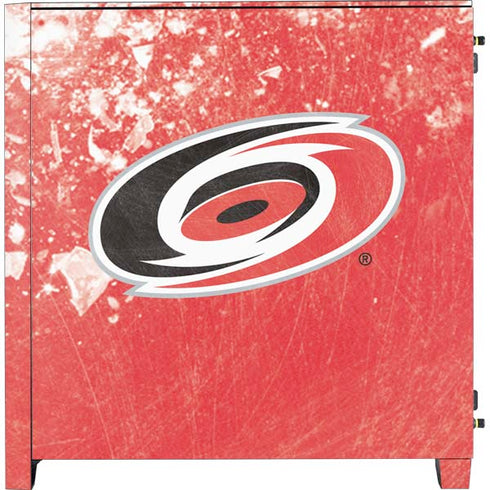 NHL Carolina Hurricanes Frozen Corsair 4000D Tempered Glass Mid-Tower ATX Case Skin