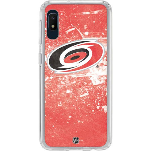 NHL Carolina Hurricanes Frozen Galaxy A10e Clear Case