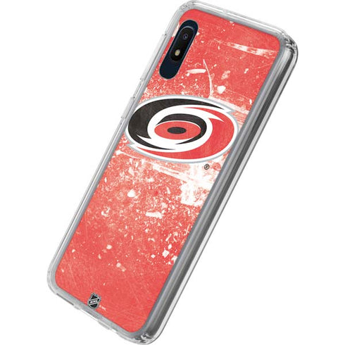NHL Carolina Hurricanes Frozen Galaxy A10e Clear Case