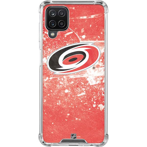 NHL Carolina Hurricanes Frozen Galaxy A12 Clear Case
