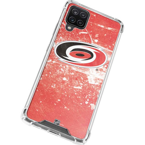 NHL Carolina Hurricanes Frozen Galaxy A12 Clear Case