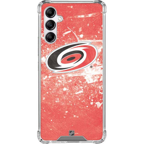 NHL Carolina Hurricanes Frozen Galaxy A14 5G Clear Case