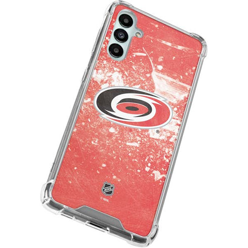 NHL Carolina Hurricanes Frozen Galaxy A15 5G Clear Case