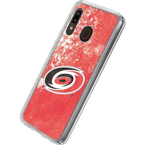 NHL Carolina Hurricanes Frozen Galaxy A20 Clear Case