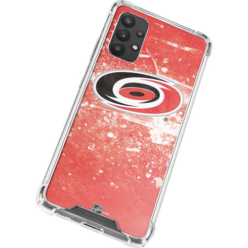 NHL Carolina Hurricanes Frozen Galaxy A32 5G Clear Case