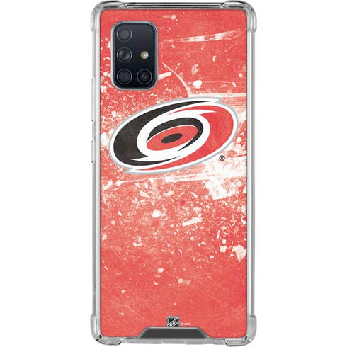 NHL Carolina Hurricanes Frozen Galaxy A71 5G Clear Case