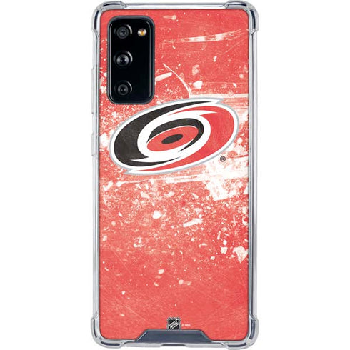 NHL Carolina Hurricanes Frozen Galaxy S20 FE Clear Case