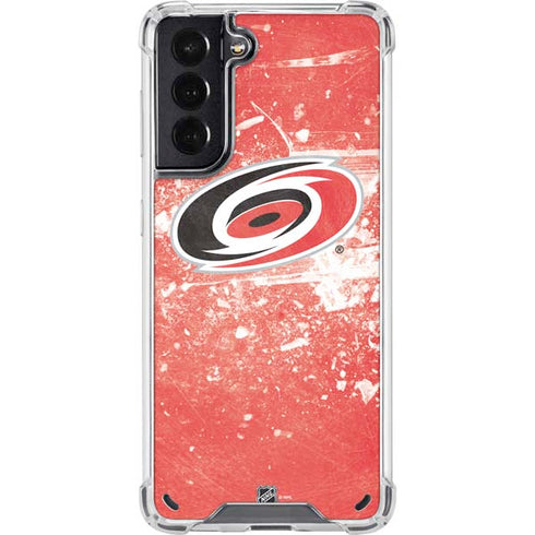 NHL Carolina Hurricanes Frozen Galaxy S21 5G Clear Case