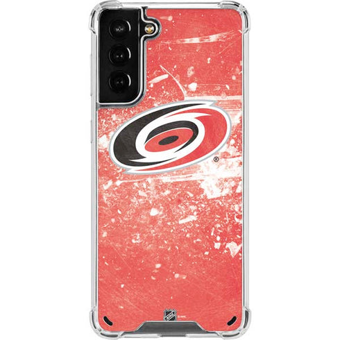 NHL Carolina Hurricanes Frozen Galaxy S21 Plus 5G Clear Case