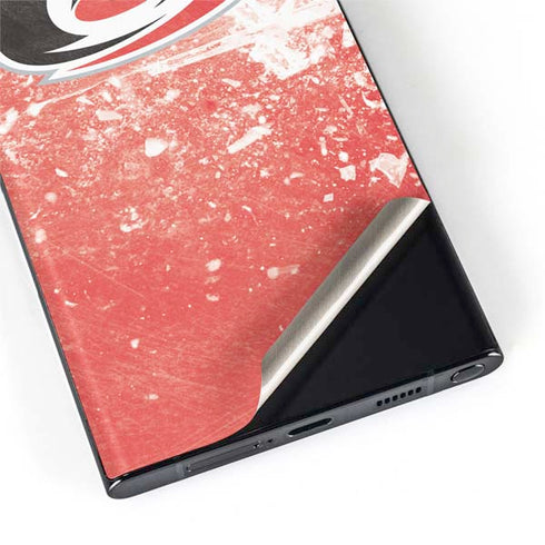 NHL Carolina Hurricanes Frozen Galaxy S22 Ultra Skin