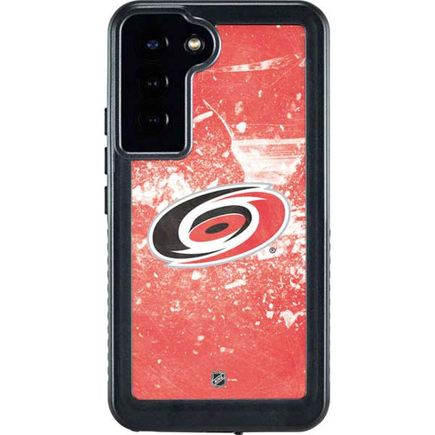 NHL Carolina Hurricanes Frozen Galaxy S23 Plus Waterproof Case