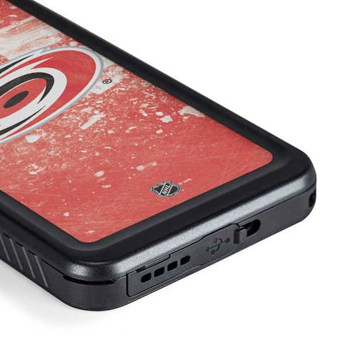 NHL Carolina Hurricanes Frozen Galaxy S23 Plus Waterproof Case