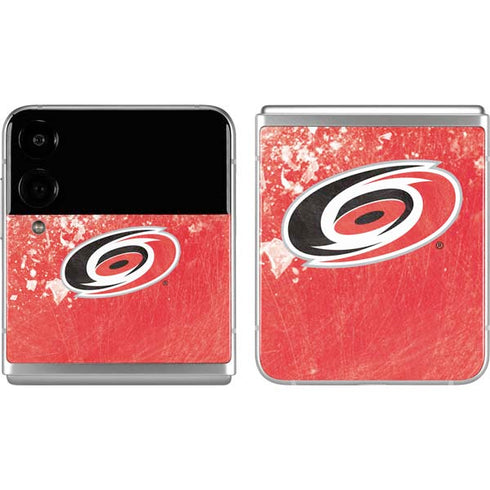 NHL Carolina Hurricanes Frozen Galaxy Z Flip4 5G Skin