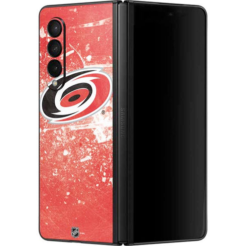 NHL Carolina Hurricanes Frozen Galaxy Z Fold3 5G Skin