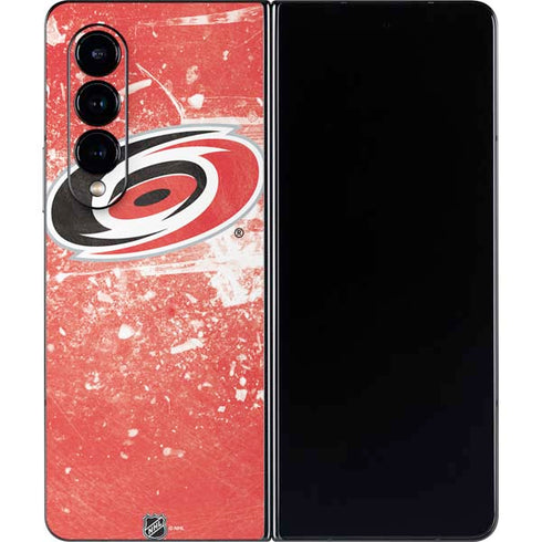 NHL Carolina Hurricanes Frozen Galaxy Z Fold4 5G Skin