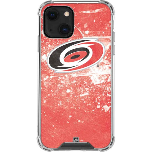 NHL Carolina Hurricanes Frozen iPhone 13 Mini Clear Case