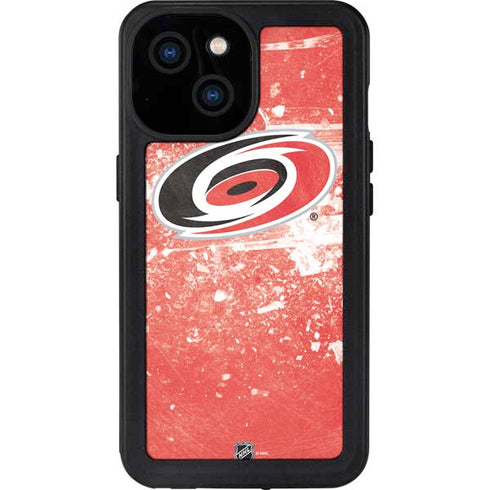 NHL Carolina Hurricanes Frozen iPhone 13 Mini Waterproof Case