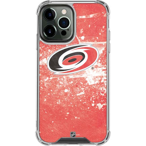 NHL Carolina Hurricanes Frozen iPhone 14 Pro Max Clear Case
