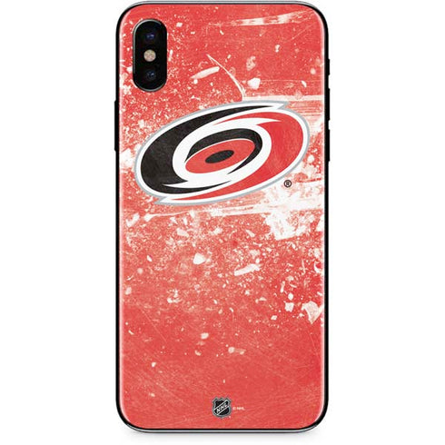 NHL Carolina Hurricanes Frozen iPhone XS Skin