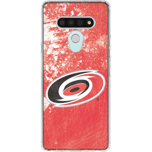 NHL Carolina Hurricanes Frozen LG Stylo 6 Clear Case
