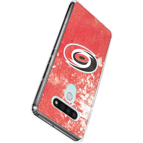 NHL Carolina Hurricanes Frozen LG Stylo 6 Clear Case