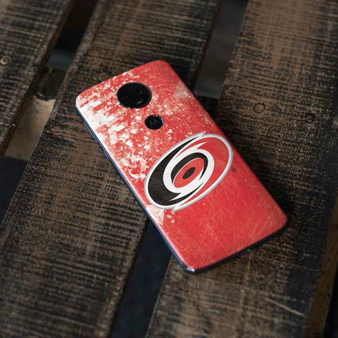 NHL Carolina Hurricanes Frozen Moto E5 Plus Skin