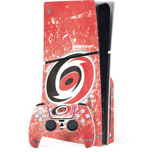 NHL Carolina Hurricanes Frozen PS5 Slim Disk Bundle Skin