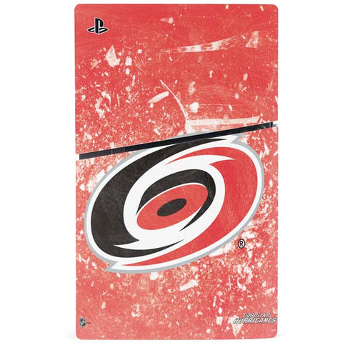 NHL Carolina Hurricanes Frozen PS5 Slim Digital Edition Bundle Skin