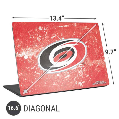 NHL Carolina Hurricanes Frozen Universal Laptop 16.6in (13.4 x 9.7in) Skin