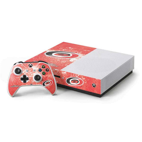 NHL Carolina Hurricanes Frozen Xbox One S Console and Controller Bundle Skin