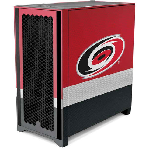 NHL Carolina Hurricanes Jersey Corsair 4000D Tempered Glass Mid-Tower ATX Case Skin