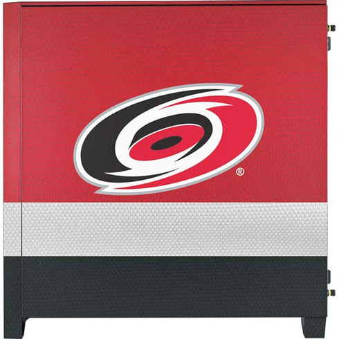 NHL Carolina Hurricanes Jersey Corsair 4000D Tempered Glass Mid-Tower ATX Case Skin