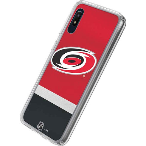 NHL Carolina Hurricanes Jersey Galaxy A10e Clear Case