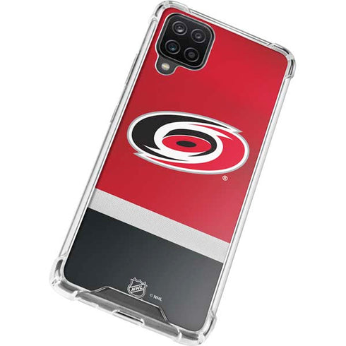 NHL Carolina Hurricanes Jersey Galaxy A12 Clear Case