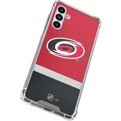 NHL Carolina Hurricanes Jersey Galaxy A13 5G Clear Case