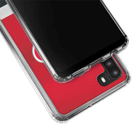 NHL Carolina Hurricanes Jersey Galaxy A21 Clear Case