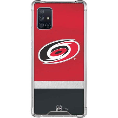 NHL Carolina Hurricanes Jersey Galaxy A51 5G Clear Case